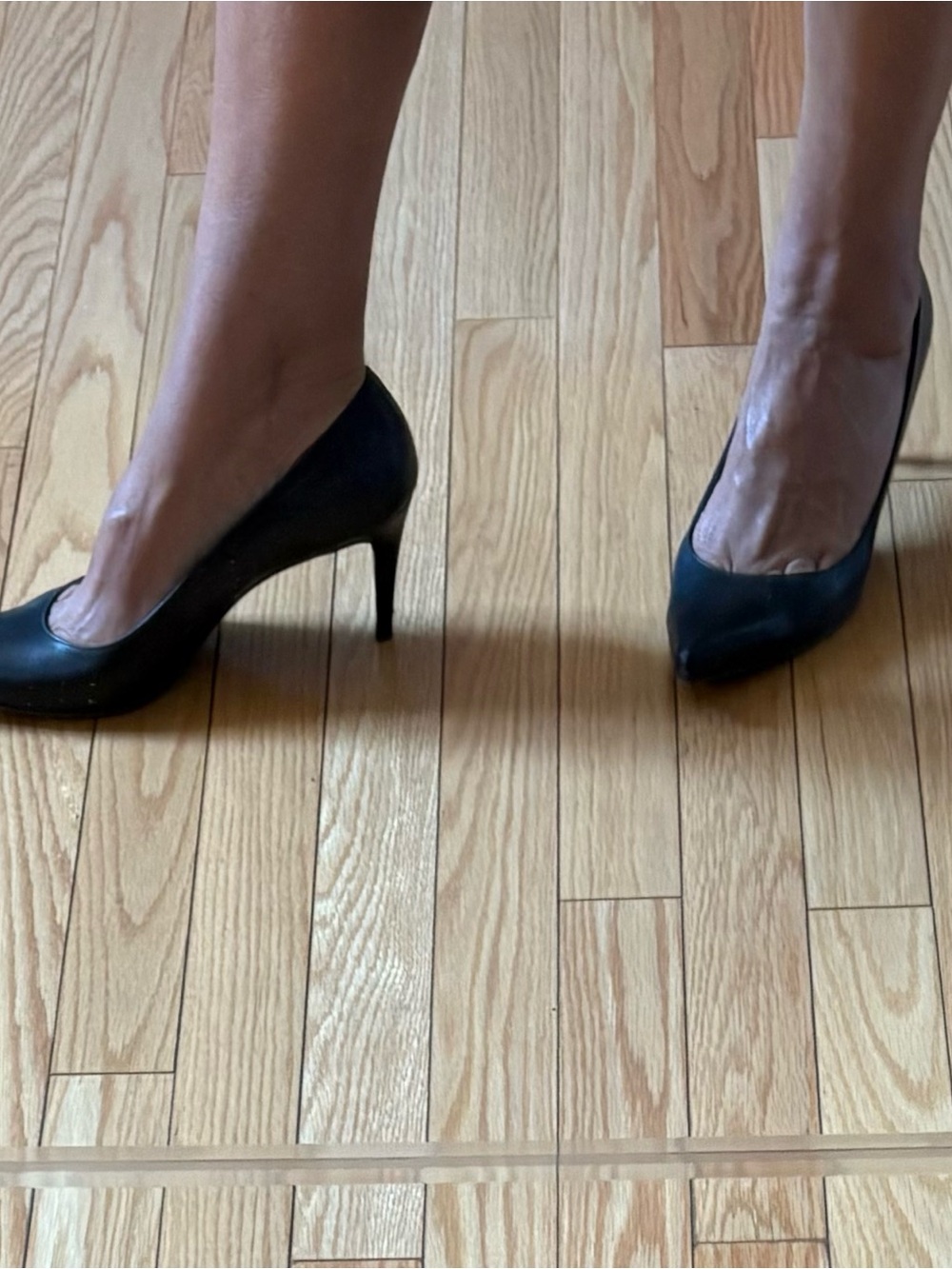 Stuart Weitzman Black Pointed-Toe Stiletto Pumps
